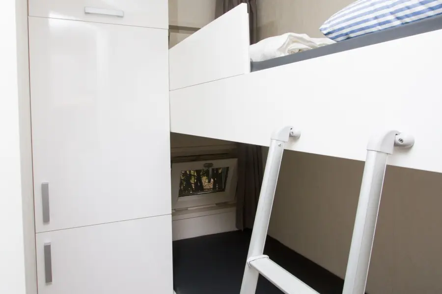 Slaapkamer met stapelbed Bos-chalet - kleiner