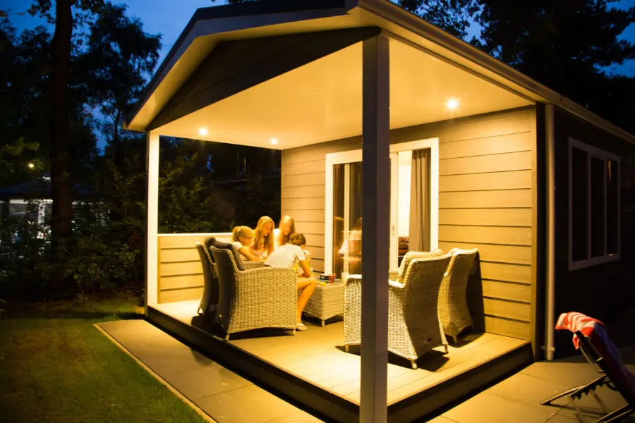 Veranda by night verandachalet
