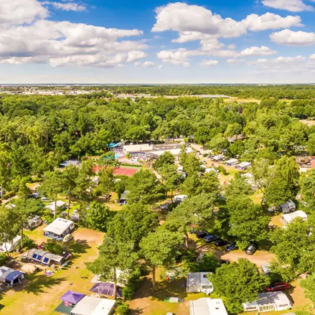 Luchtfoto De Haeghehorst - Kamperen op de Veluwe