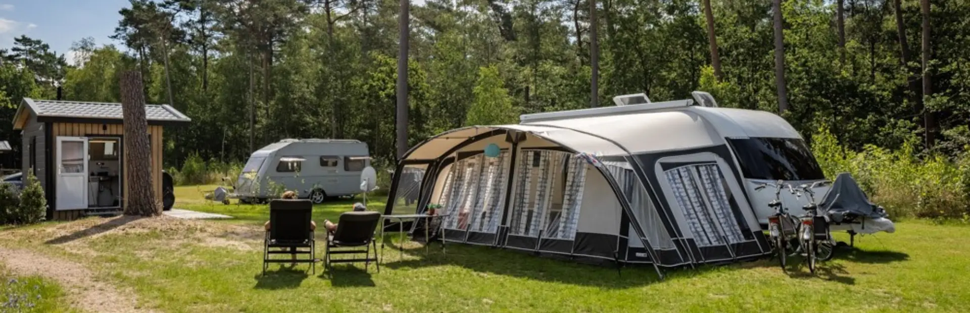 Kamperen op de Veluwe - Camping met privé sanitair De Haeghehorst