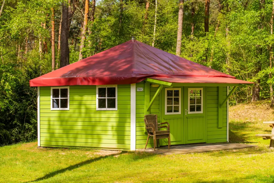 Kampeerbungalow groen