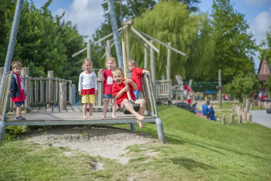 Lekker swingen op de kabelbaan