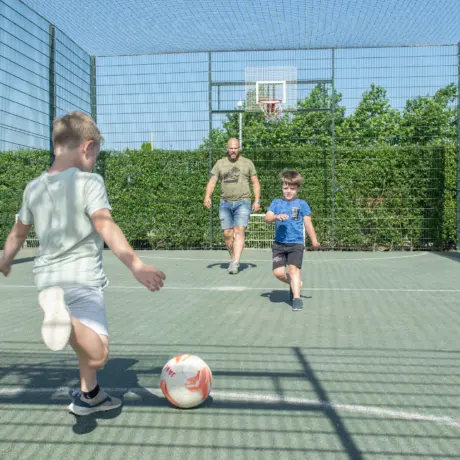 Scoor in de panna kooi