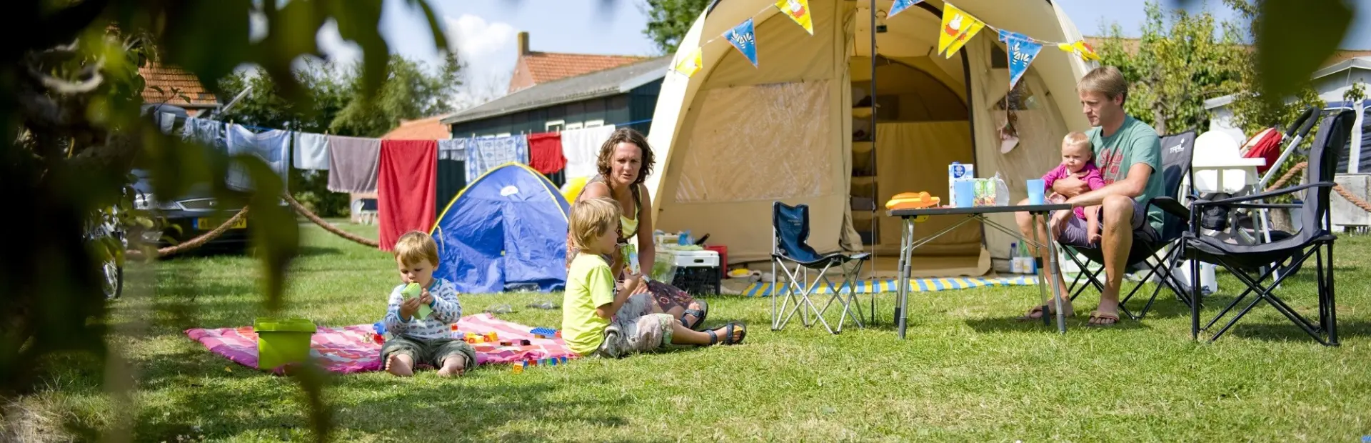 Met het gezin kamperen
