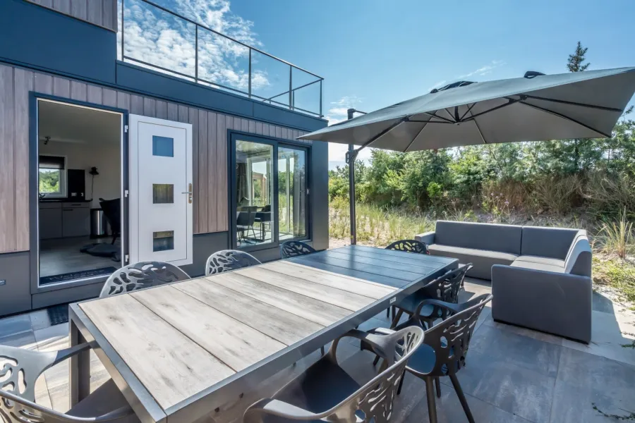 Zeelodge terras verkleind