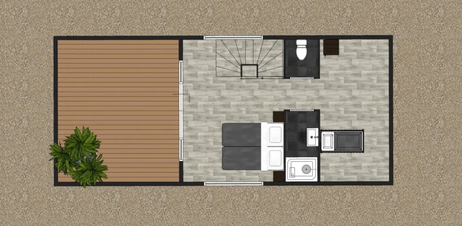 1e verdieping Zeelodge