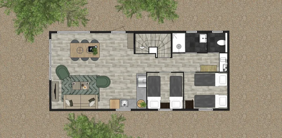 Begane grond Zeelodge