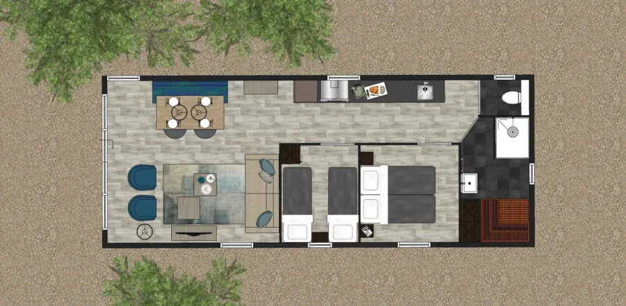 Bovenaanzicht Zeester