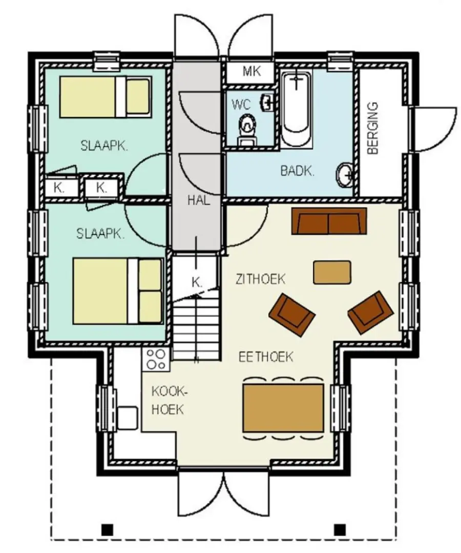 Begane grond Kapschuur