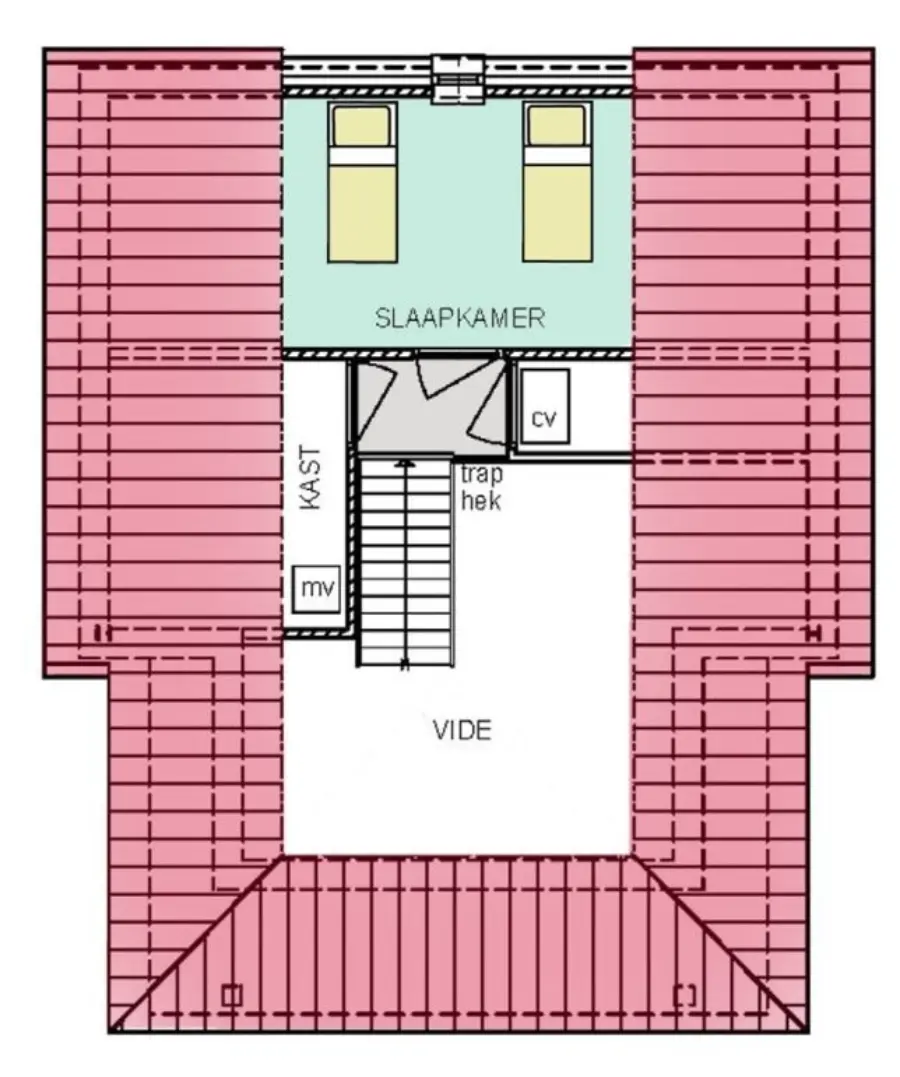 Bovenverdieping Kapschuur