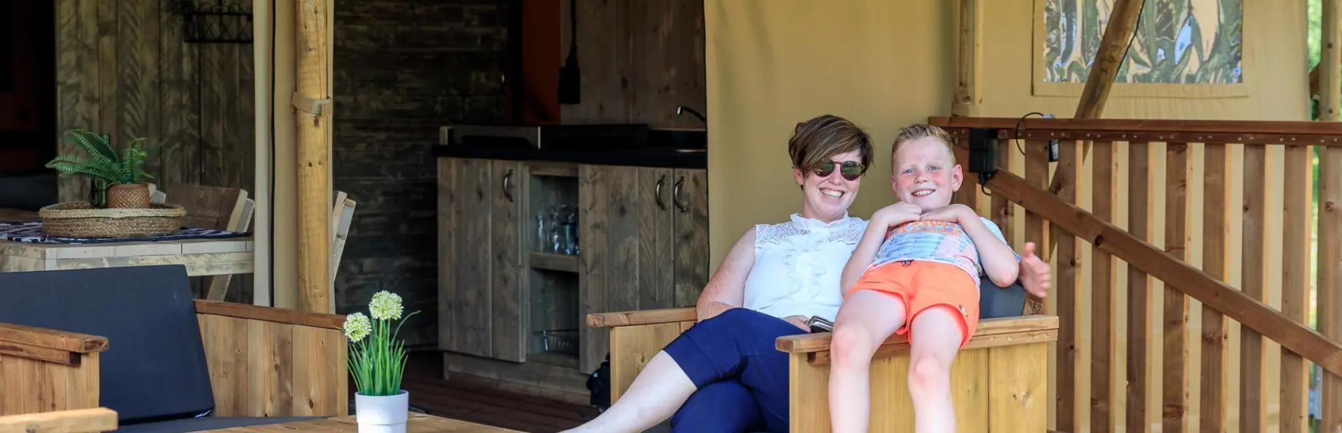 Safaritent 6 persoons camping Kaps Tubbergen Twente