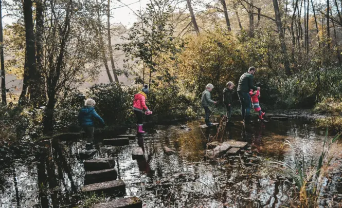 Wandelen fietsen springendal