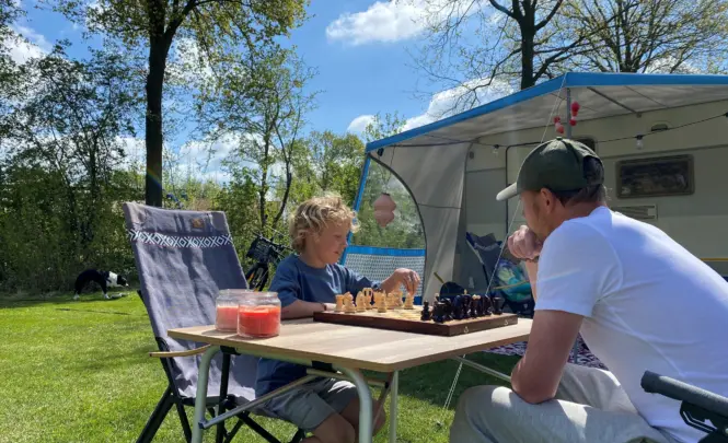 Schaken op de camping