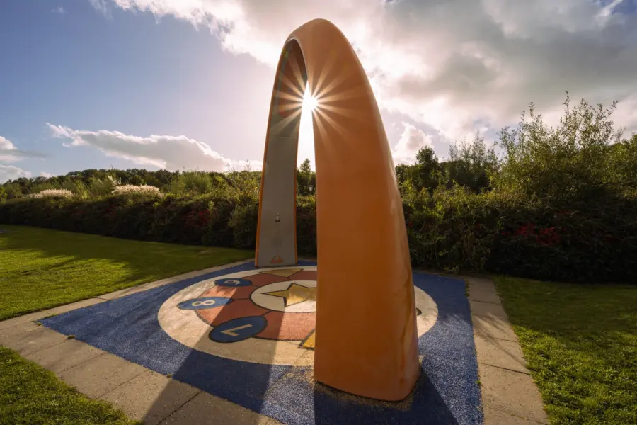 Interactieve speelboog meerpaal