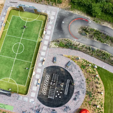 Speelveld van bovenaf