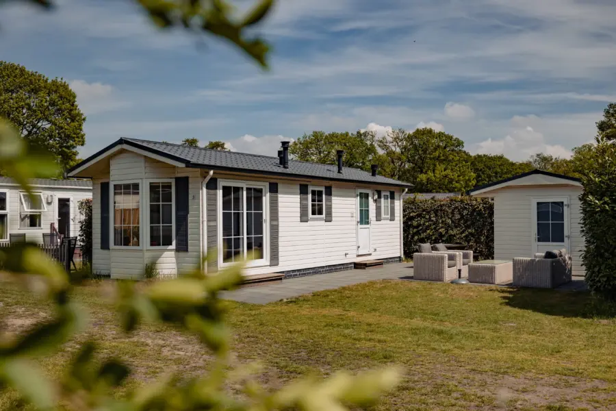 Chalet 4 pers zij en vooraanzicht