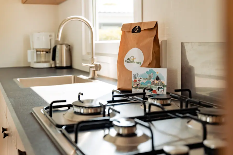 Chalet 5 pers gasfornuis en welkomstpakket