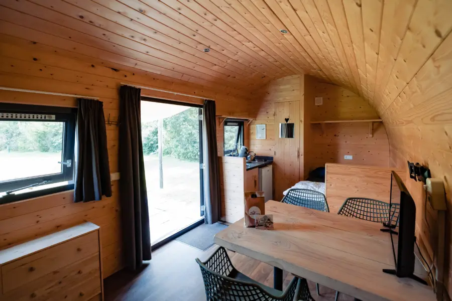 Woodlodge- binnenkant