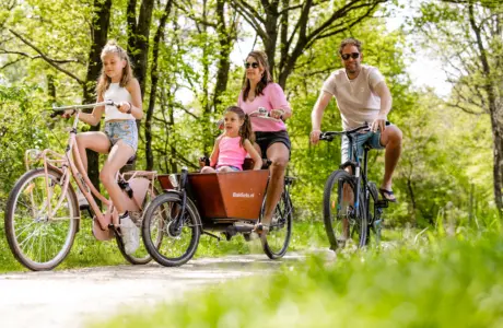 Omgeving gezin op de fiets 284 29