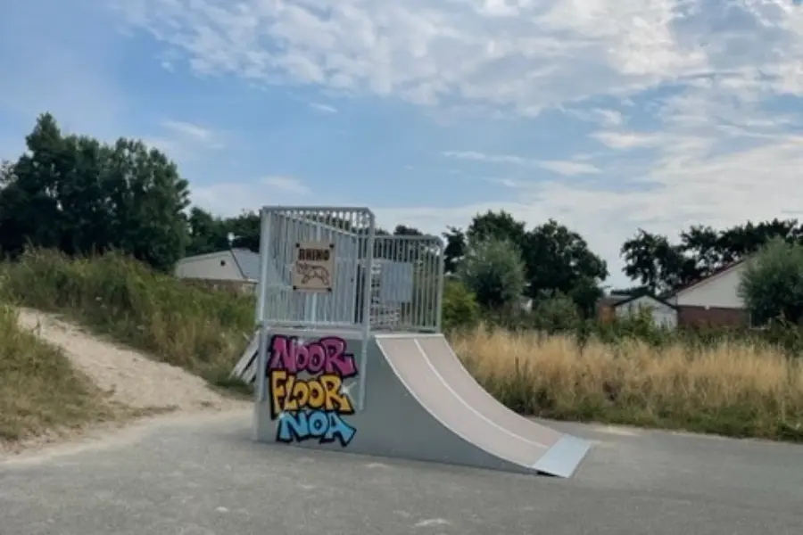 Skatebaan met graffiti