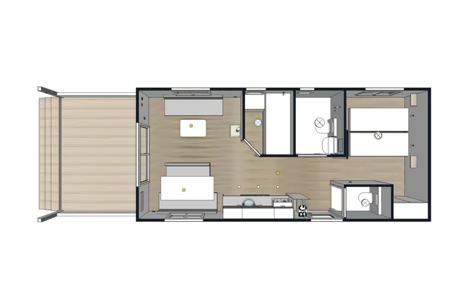 Paardekreek lodge luxe rolstoel aanzicht