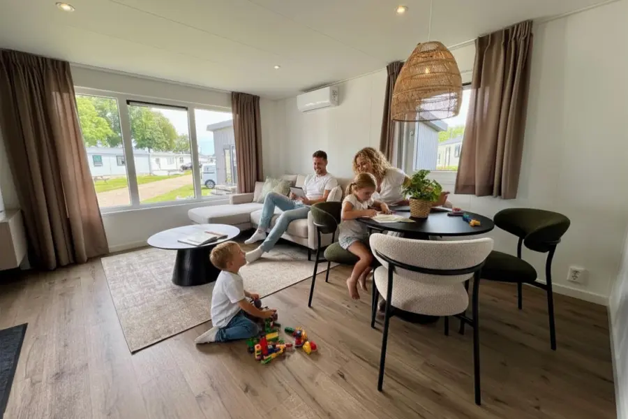 Paardekreek Lodge Zilverplevier woonkamer