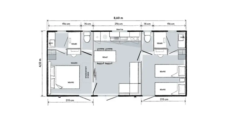 Indeling Lodge Zilverreiger 4p