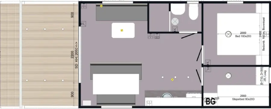 Plattegrond Kokmeeuw
