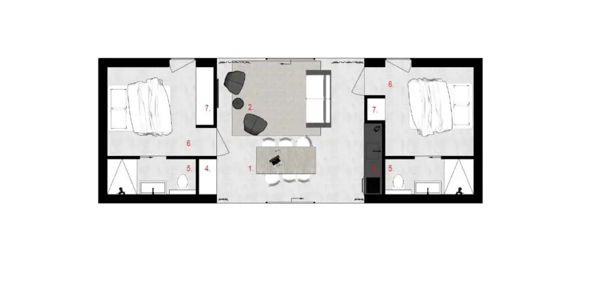 Dijksuites plattegrond