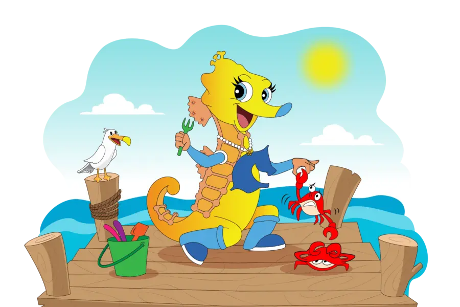 Saartje krabben vangen