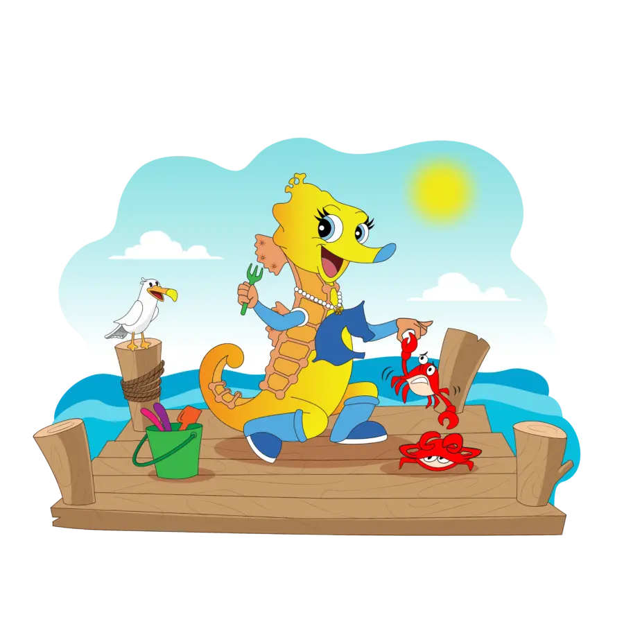 Saartje krabben vangen