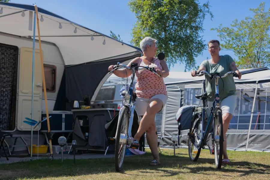 Comfort 2 dames met fiets