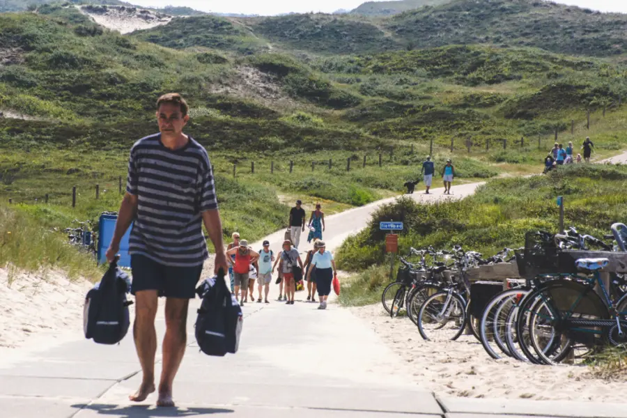 Strand sint maartenszee duinpad