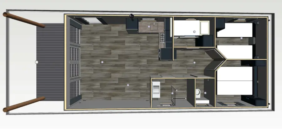 Plattegrond Beach Lodge