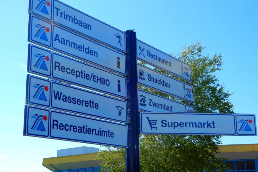 Bewegwijzering Camping Tempelhof