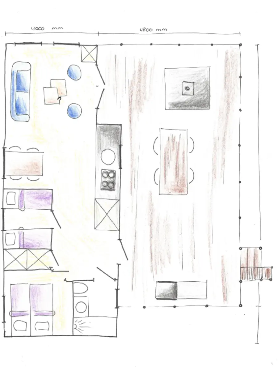 Plattegrond luxe chalet