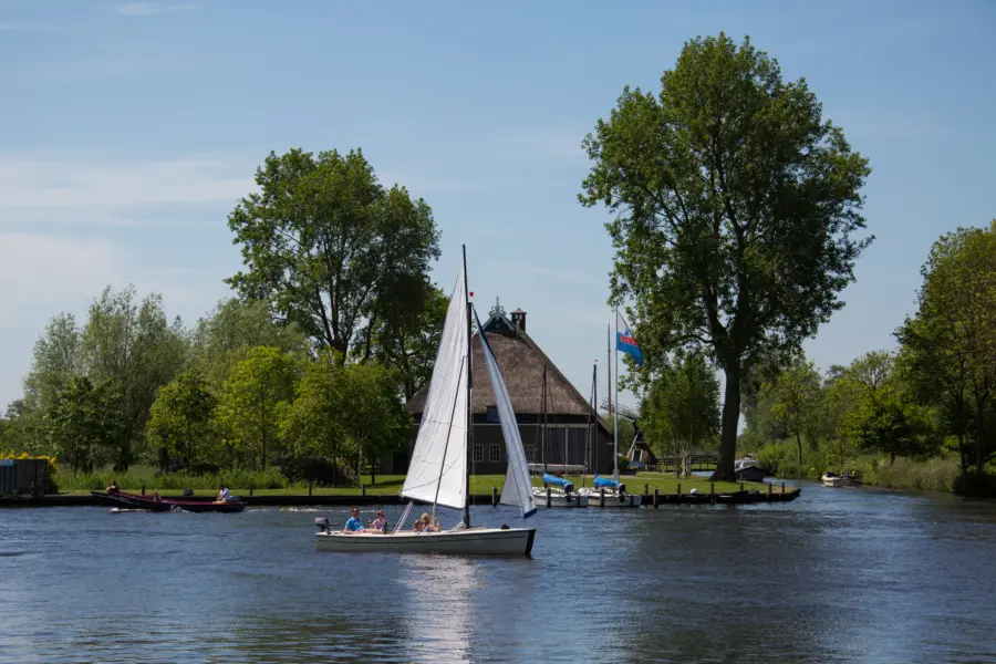 Valkje varen op water