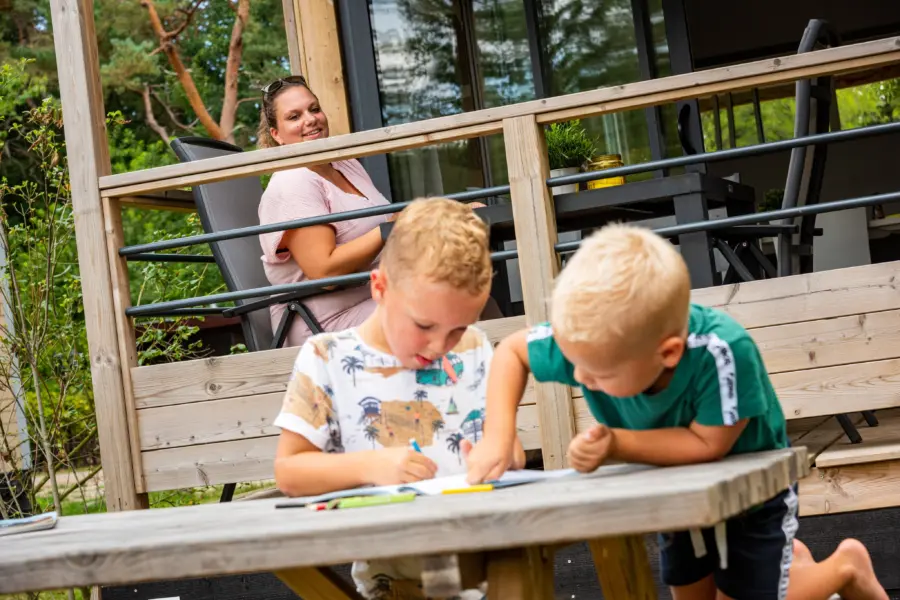Accommodatie kinderchalet kinderen kleuren