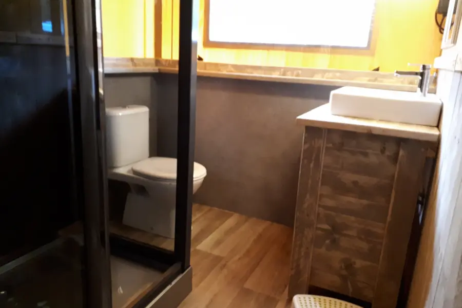 Badkamer safarilodge