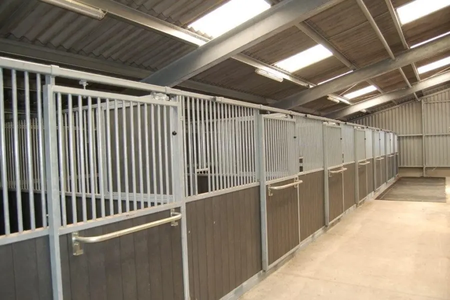 Zwarte Paard Boxen in kapschuur