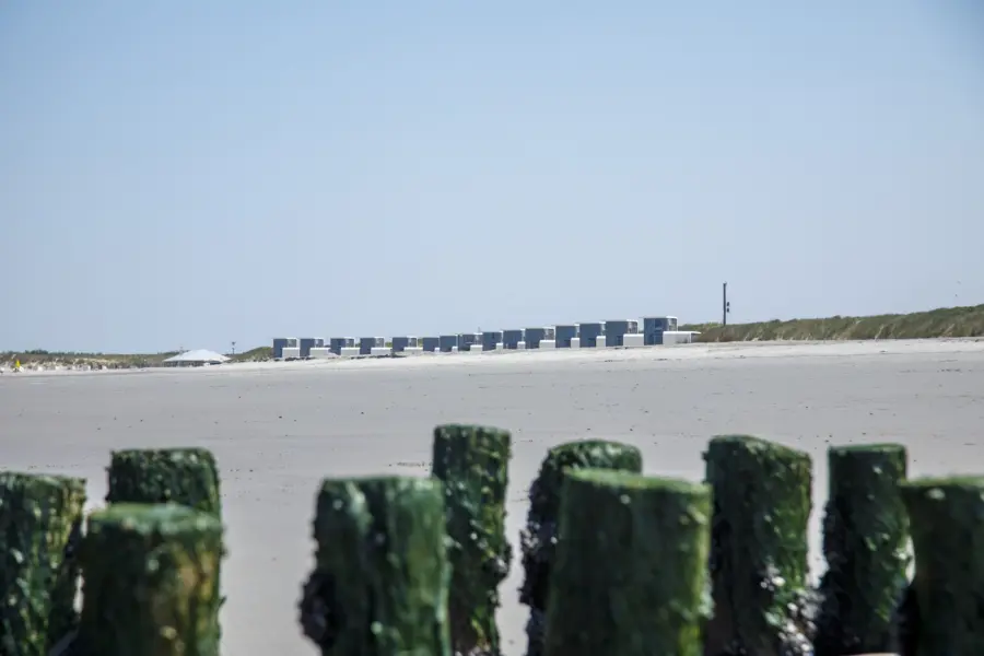 Strandhuisjes paalhoofden zomer 2023