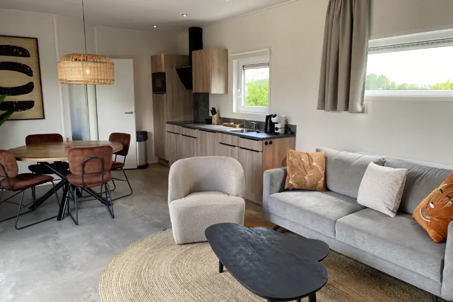 Zonneweelde Lodge de Luxe 4p binnenkant