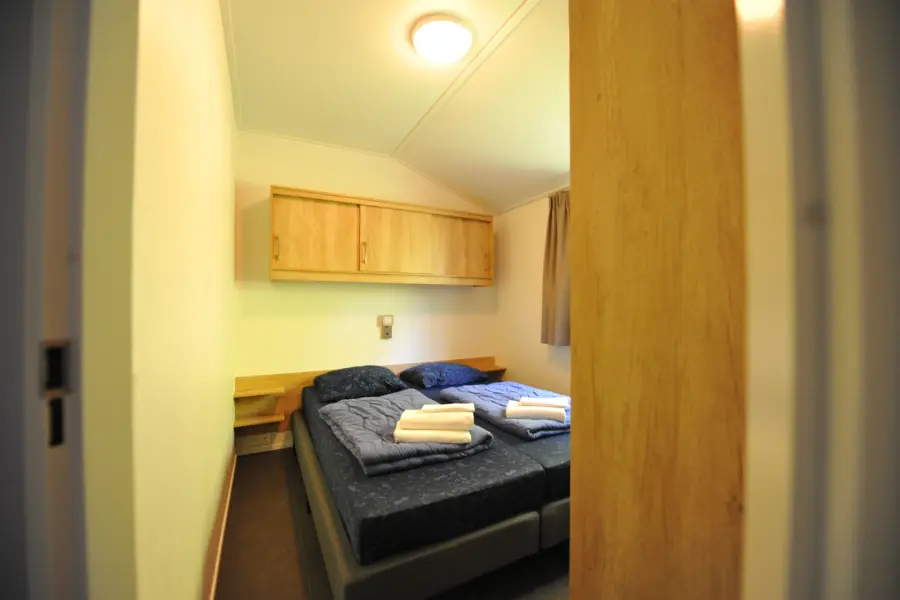 Slaapkamer 2 personen chalet 6 personen