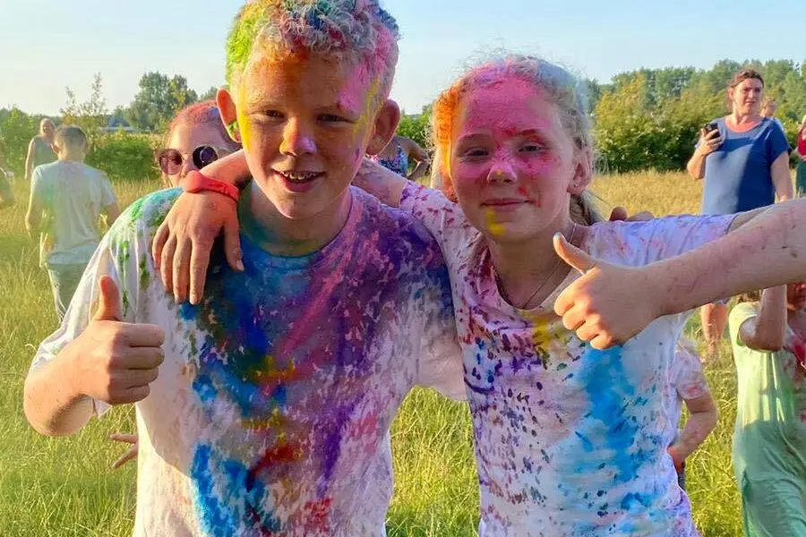 Jongen meisje kleuren