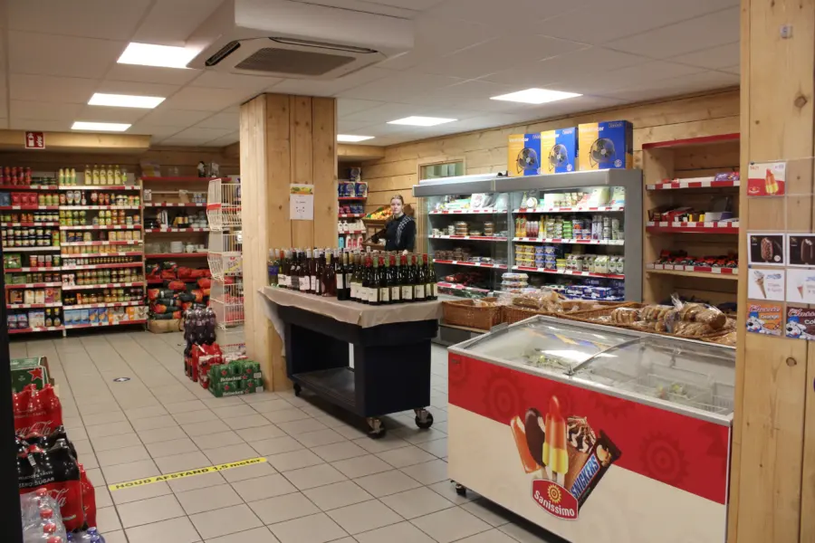 Overzicht supermarkt