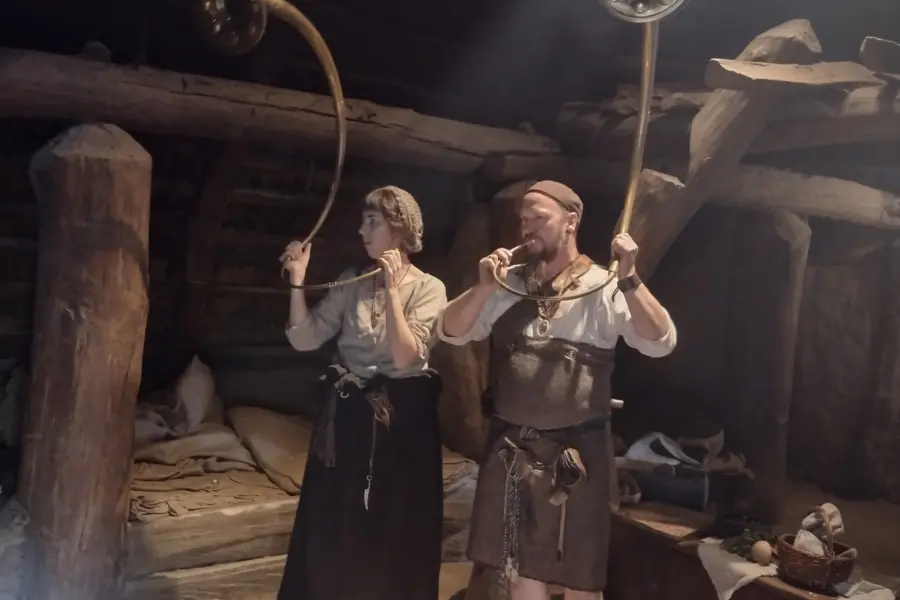 2 Musiker mit Musikinstrument