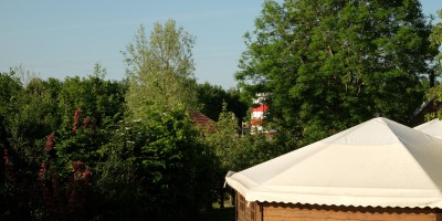 tenthut dak zicht vuurtoren