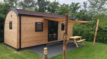 Luxe Woodlodge 4 persoons Camping Ginsterveld