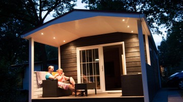 Lodge bij moonlight