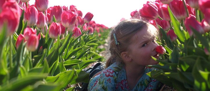 Kids - Noorder Sandt - prive SA sharissa in tulpenveld